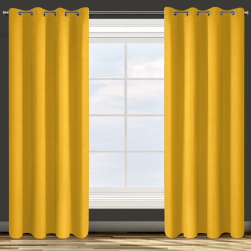 ZASŁONA GOTOWA D91 PARISA 140 X 250 CM MUSZTARDOWY