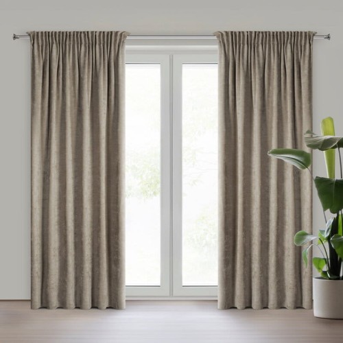 ZASŁONA GOTOWA VANI NA TAŚMIE 140 X 270 CM BEŻOWY