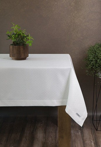 OBRUS ELLEN 145 X 280 CM BIAŁY