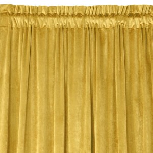 D91 ZASŁONA DESIGNERSKA 135X300 VELVET ROSA MUSZTARDA