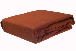 Prześcieradło frotte z gumką 120x200 jasny brąz