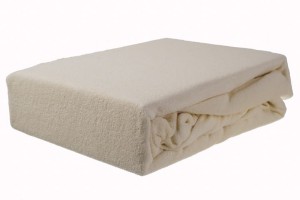 Prześcieradło frotte z gumką 120x200 naturalny