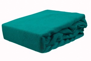 Prześcieradło frotte z gumką 120x200 c.turkus