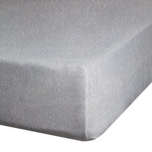 Prześcieradło frotte z gumką Eurofirany 160x200 srebrny
