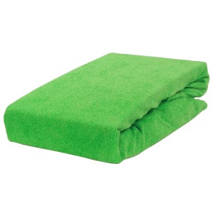 Prześcieradło frotte z gumką 160x200 zielony