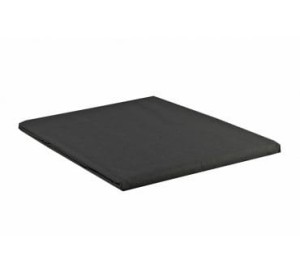 Prześcieradło bawełniane satyna bez gumki 160x210 czarny