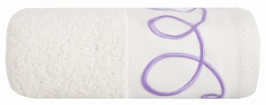 Ręcznik 30x50 Eurofirany Ring krem+fiolet