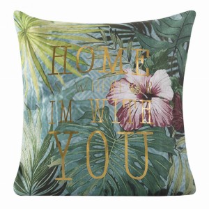 Poszewka 45x45 Eurofirany Palm zielony