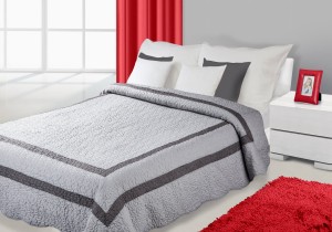 Narzuta 170x210 Eurofirany Stripe sreb+stal