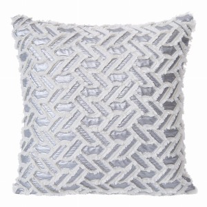 Poszewka 40x40 Eurofirany Stanly k+srebrny