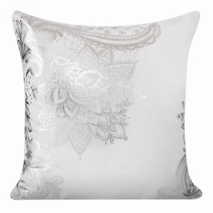 Poszewka 40x40 Eurofirany Saba b+srebrny
