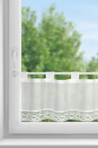FIRANA GOTOWA VINCE NA SZELKACH 150X30 CM BIAŁY