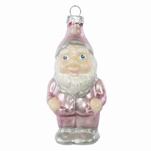 Bombka ozdoba Eurofirany Santa2 1-2 róż 10cm
