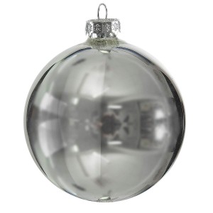 Bombka ozdoby Eurofirany Adela srebrny 10cm