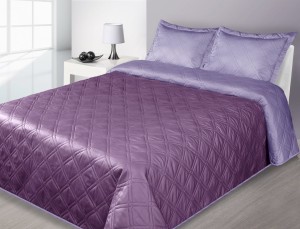 Narzuta bawełniana 170x210 Nova Eurofirany fiolet+wrzos