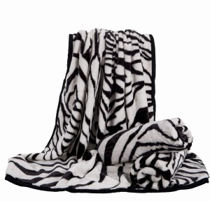 Koc akrylowy 160x210 Elway zebra