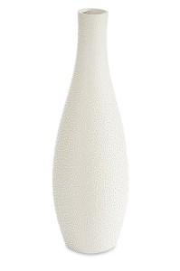 WAZON DEKORACYJNY RISO 20 X 20 X 79 CM KREMOWY