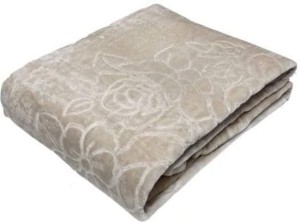 Koc akrylowy komplet na fotele 160x210 Elway tłoczony naturalny