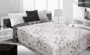 Narzuta ekskluzywna dwustronna tafta 220x240 Prima 3 stal