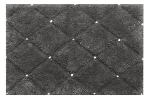 Dywanik glamour EuroFirany CHIC2 60x90 stal