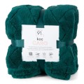 KOC D91 CARO 170 X 210 CM CIEMNOZIELONY