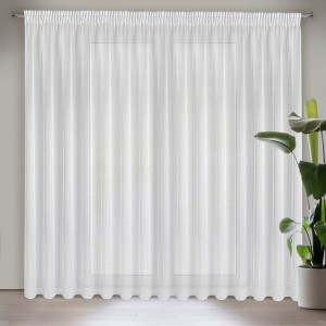 FIRANA GOTOWA SIBEL NA TAŚMIE 400 X 250 CM BIAŁY