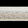 FIRANA GOTOWA ROZALIE NA TAŚMIE 150 X 30 CM BIAŁY
