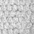 ZASŁONA GOTOWA ROSES 1 NA TAŚMIE 140 X 270 CM BIAŁY