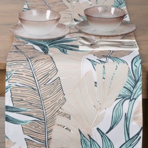 OBRUS GARDEN 40 X 140 CM BEŻOWY