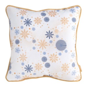 POSZEWKA ŚWIATECZNA CAROL01 45 X 45 CM BIAŁY